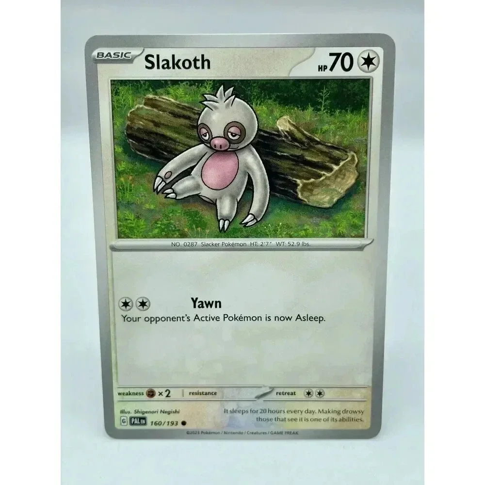 Slakoth 160/193‎ S&V: Paldea Evolved Non-Holo Pokémon TCG Mint Unplayed